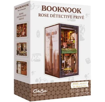 Boîte du Booknook Rose Détective Privé DIY