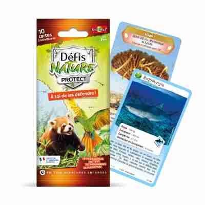 Ptit Loustic – Magasin de jeux et jouets à Saint-Étienne 1 Booster Défis Nature Protect Édition Aventures sauvages Bioviva