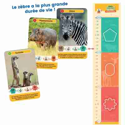 Ptit Loustic – Magasin de jeux et jouets à Saint-Étienne 2 Toise graduée du jeu Défis Nature Junior Rois de la savane