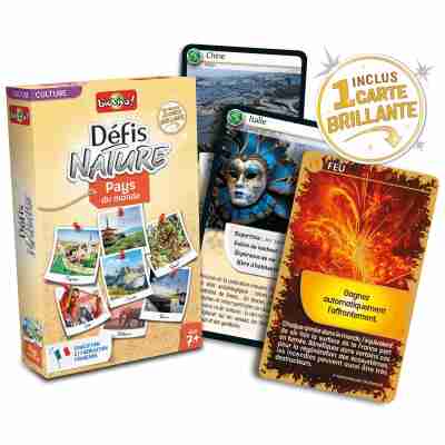Carte brillante collector du jeu Défis Nature Pays du monde