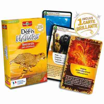 Carte brillante collector du jeu Défis Nature Records des animaux