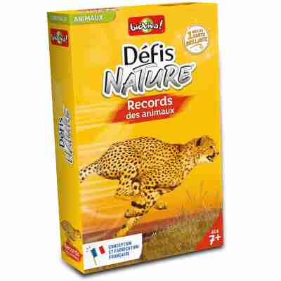 Ptit Loustic – Magasin de jeux et jouets à Saint-Étienne 5 Boîte du jeu Défis Nature Records des animaux Bioviva
