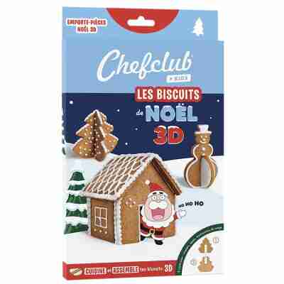 Boîte des emporte-pièces Chefclub biscuits de Noël 3D