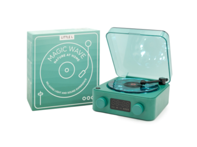 Boîte de la Magic Wave Little L verte avec design rétro