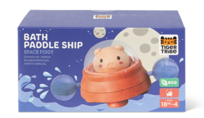 Bateau de bain Space Piggy Tiger Tribe avec cochon astronaute