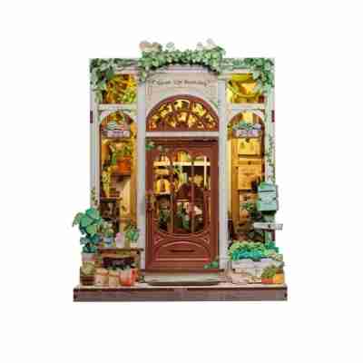 Booknook La Bibliothèque Florale assemblé avec éclairage