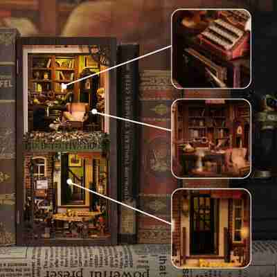 Détails du Booknook Rose Détective Privé miniature