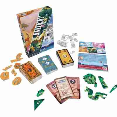 Contenu du jeu Unlock! Kids Histoires de Légendes avec cartes et accessoires