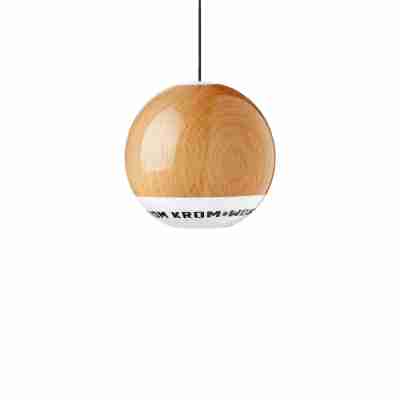 Boule en bois du Kendama Pop LOL Naked KROM avec base blanche et ficelle noire