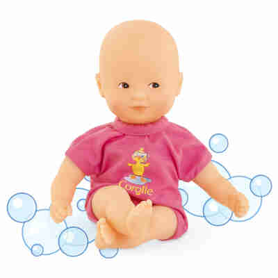 Mini Bain Rose Corolle avec tenue rose et décor bulles