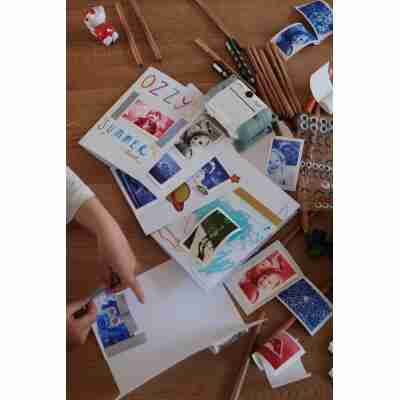 Album créatif réalisé avec des photos imprimées par Kidyprint