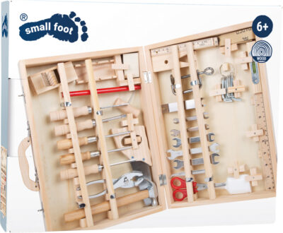Coffret boîte à outils Deluxe Legler présenté avec son emballage Small Foot