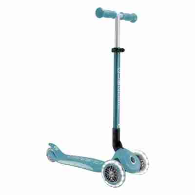 Trottinette Globber PRIMO PLUS Pliable Bleu Aqua avec roues lumineuses LED