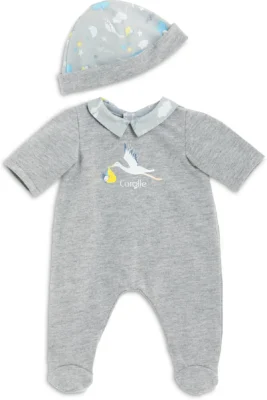 Pyjama de Naissance Corolle avec bonnet pour poupon 30 cm