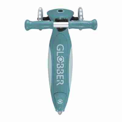 Vue du plateau antidérapant de la trottinette Globber Bleu Aqua