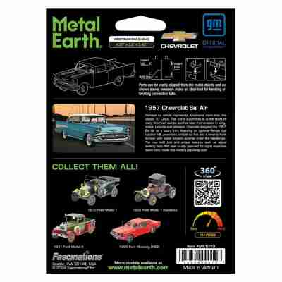 Boîte de la maquette Metal Earth Chevrolet Bel Air 1957