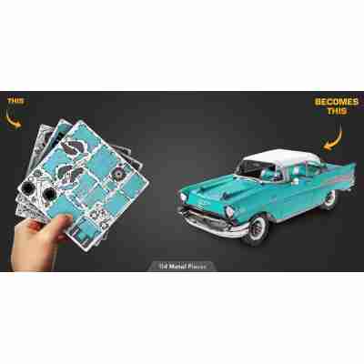 Étapes de construction de la Chevrolet Bel Air 1957 Metal Earth