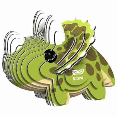 Tricératops Eugy assemblé en carton recyclé