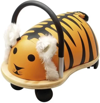 Porteur Wheely Bug Tigre orange rayé avec oreilles douces