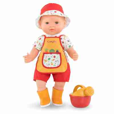 Poupon Charly 36 cm en tenue de jardinage