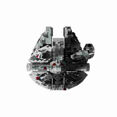 Vue du dessus du Millennium Falcon LEGO Star Wars collector
