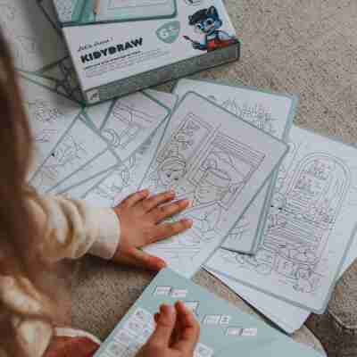 Cartes d'illustrations Food Around The World à décalquer