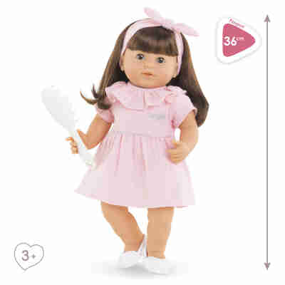 Poupon Corolle Julie 36 cm robe rose et ballerines blanches