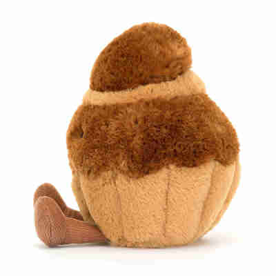 Ptit Loustic – Magasin de jeux et jouets à Saint-Étienne 10 Vue de profil de la peluche Amuseables Brigitte Brioche Jellycat