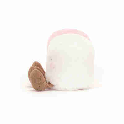Ptit Loustic – Magasin de jeux et jouets à Saint-Étienne 8 Vue arrière de la peluche White Marshmallow Jellycat