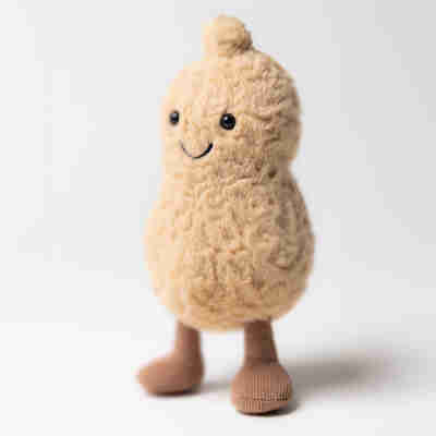Ptit Loustic – Magasin de jeux et jouets à Saint-Étienne 16 Amuseables Peanut Jellycat debout avec bottines en velours côtelé