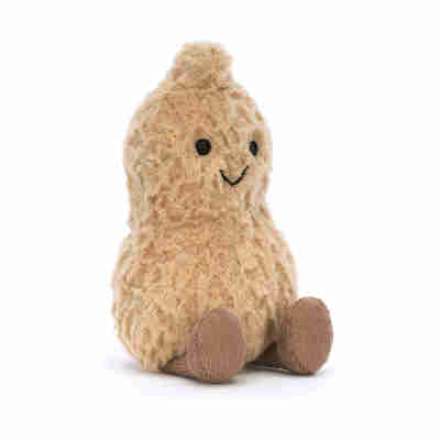 Ptit Loustic – Magasin de jeux et jouets à Saint-Étienne 15 Peluche Amuseables Peanut Jellycat assise avec sourire brodé