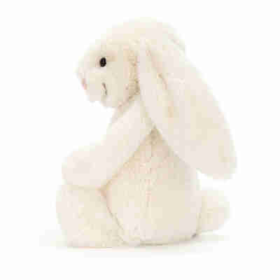 Ptit Loustic – Magasin de jeux et jouets à Saint-Étienne 14 Vue de profil de la peluche Bashful Cream Bunny Jellycat