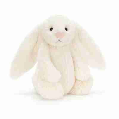 Ptit Loustic – Magasin de jeux et jouets à Saint-Étienne 13 Peluche Bashful Cream Bunny Jellycat vue de face