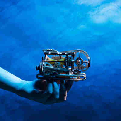Sous-marin Steampunk Ugears dans un univers marin imaginaire