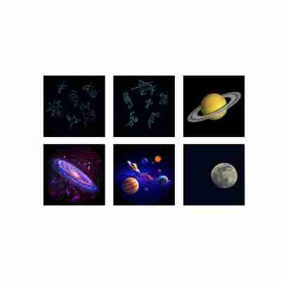 Disques d'images astronomiques fournis avec Kidystar