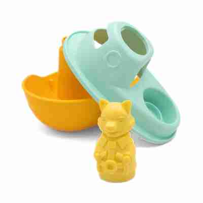 Ptit Loustic – Magasin de jeux et jouets à Saint-Étienne 2 Figurine Petit Renard avec bateau de bain démonté