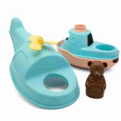 Ptit Loustic – Magasin de jeux et jouets à Saint-Étienne 10 Hélicoptère transformable en bateau avec figurine Petit Ours Brun