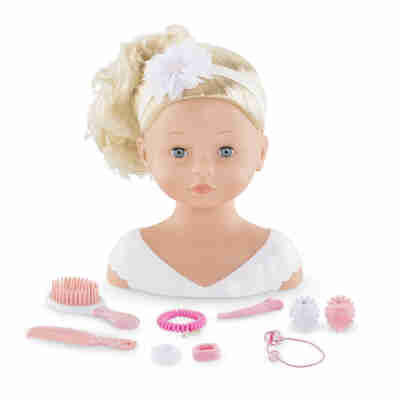 Tête à coiffer Corolle avec accessoires de coiffure inclus