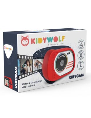 Boîte de l'appareil photo enfant KIDYCAM Rouge Kidywolf