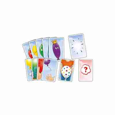 Cartes du jeu Ballons Gigamic avec actions et ballons colorés