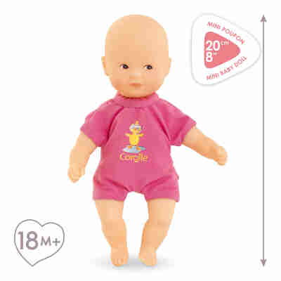 Mini poupon Corolle rose de 20 cm pour enfant dès 18 mois