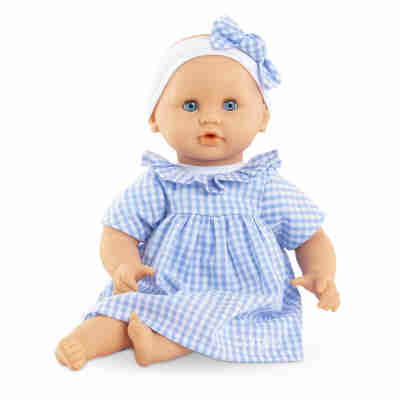 Ptit Loustic – Magasin de jeux et jouets à Saint-Étienne 1 Poupon Bébé Câlin Milly Corolle assise avec robe vichy bleu