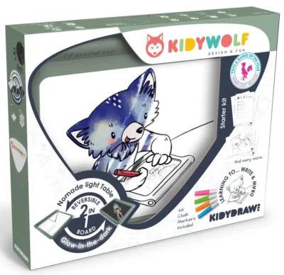 Boîte de la tablette lumineuse Kidydraw Pro Kidywolf