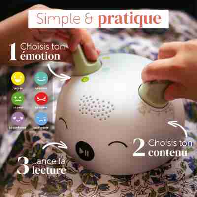 Utilisation intuitive de la boîte à histoires des émotions Elio