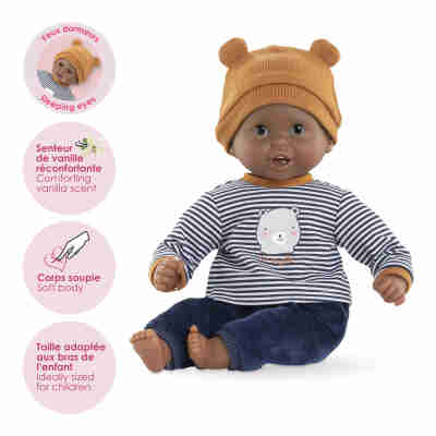 Caractéristiques du poupon Bébé Câlin Marius Corolle