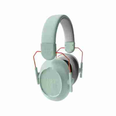 casque anti-bruit vert sauge pour enfant kidynoise