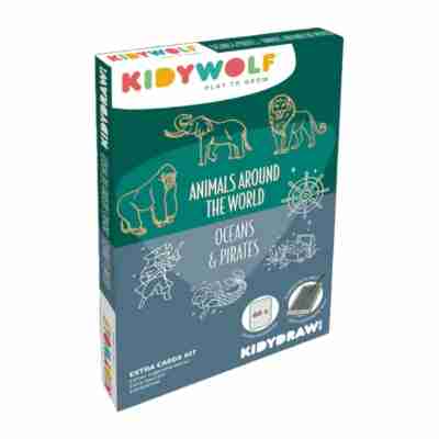 Ptit Loustic – Magasin de jeux et jouets à Saint-Étienne 17 Boîte des recharges Kidydraw-mini Animaux du monde Océans et Pirates Kidywolf