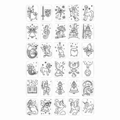 Illustrations féeriques à décalquer avec Kidydraw-mini