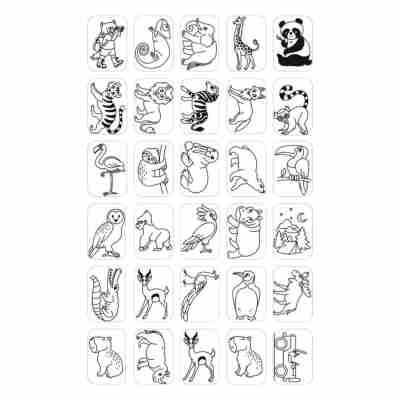 Illustrations d'animaux du monde pour Kidydraw-mini Kidywolf