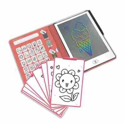 Ptit Loustic – Magasin de jeux et jouets à Saint-Étienne 8 Tablette Kidydraw Mini avec cartes à décalquer de l’univers kawaii